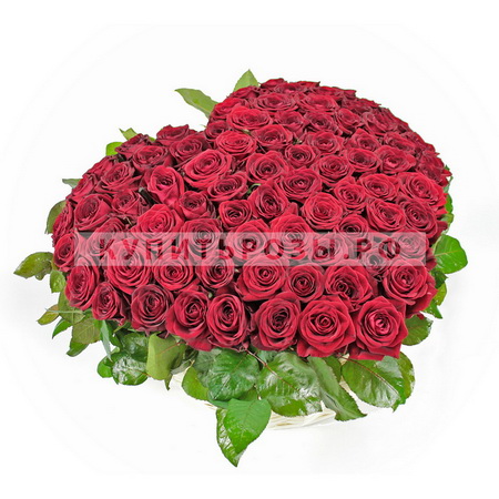 Сердце из роз Данко купить в Москве недорого